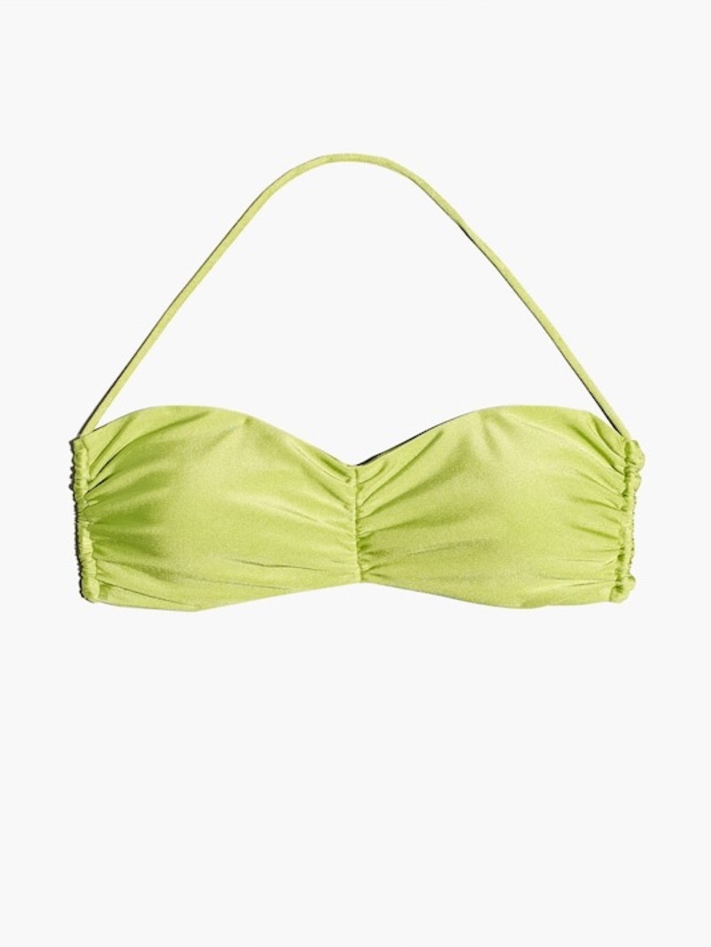 Jade Swim Isla Bikini Top Lime Sheen